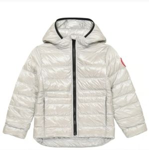 NWT Canada Goose Youth Cypress Silver Hooded Coat, sz 8